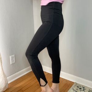 Nike Dri Fit Black Leggings With Cutout Accent